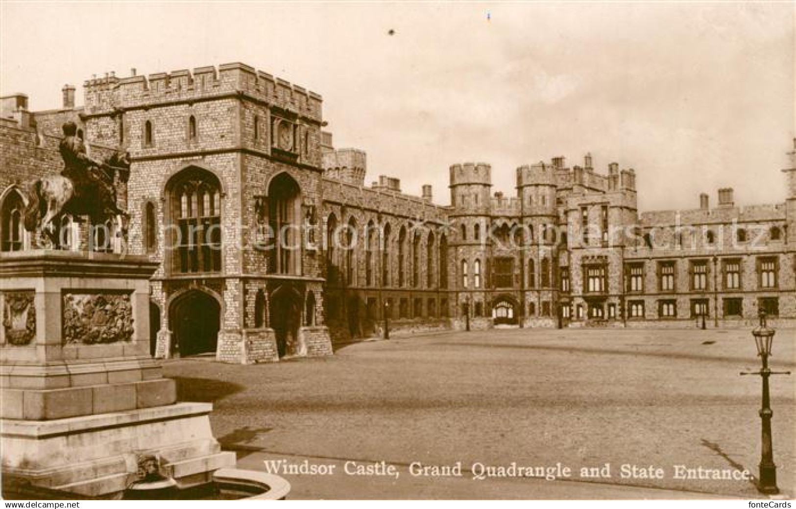 Windsor Berkshire Castle Quadrangle State Entrance