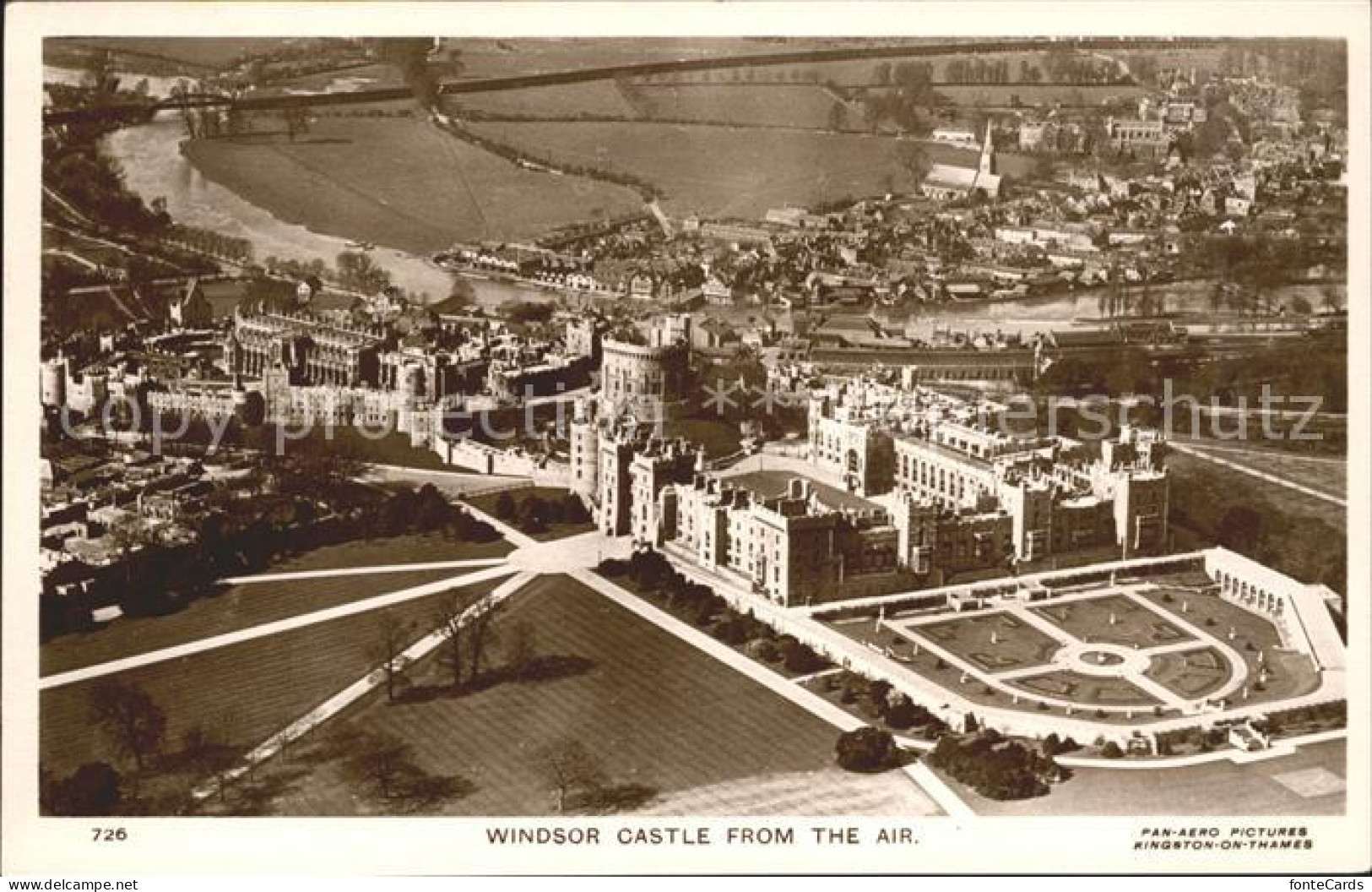Windsor Berkshire Windsor Castle Fliegeraufnahme