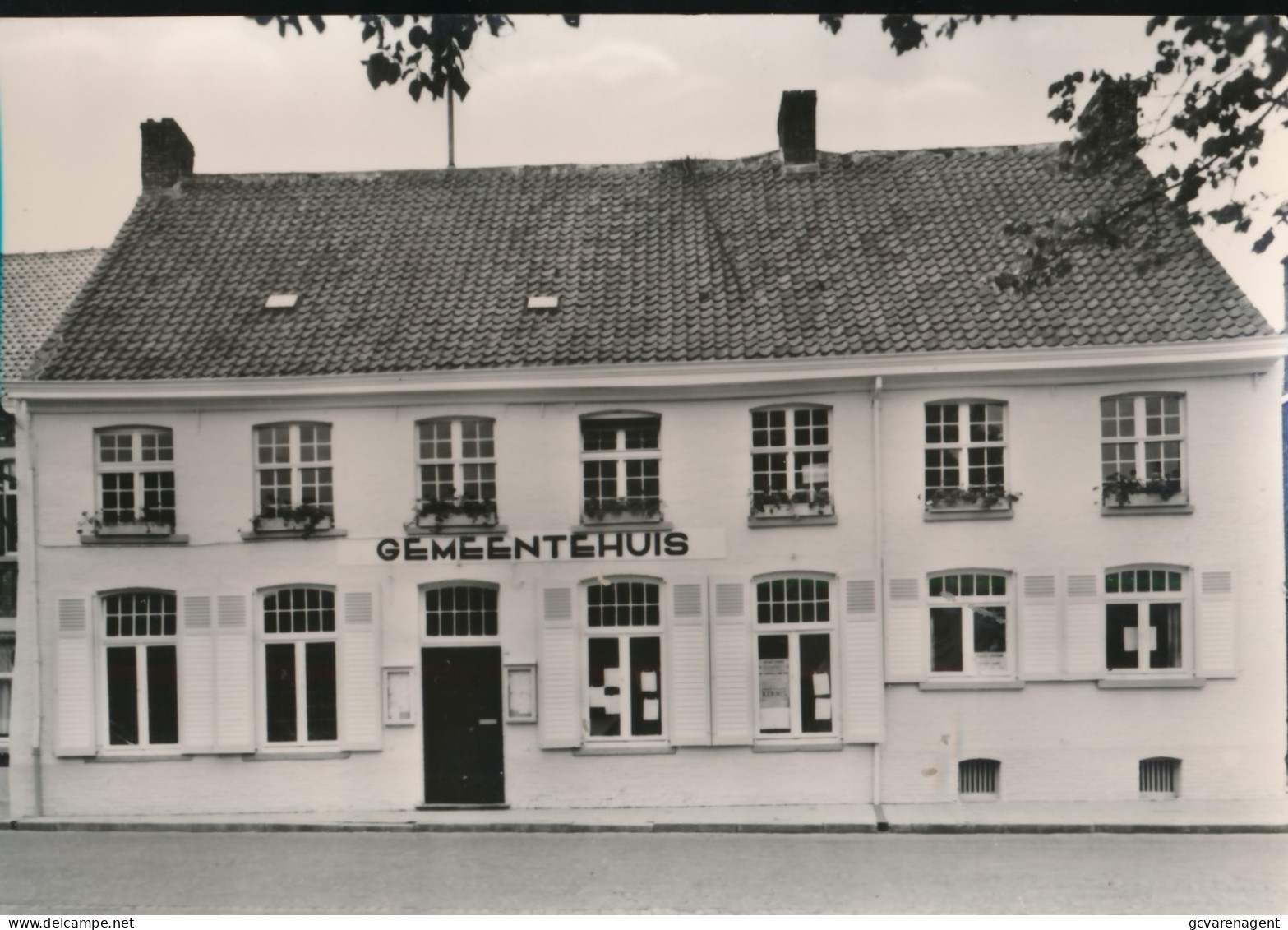 WINGENE    GEMEENTEHUIS.      FOTOKAART