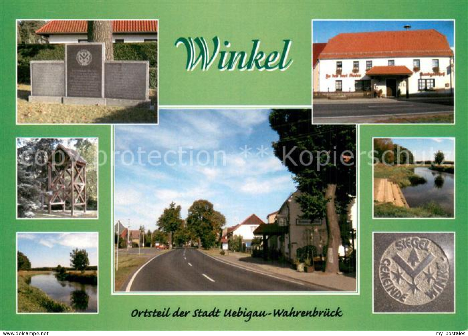 Winkel Bad Liebenwerda Teilansichten Hotel Gasthof Gedenktafel Landschaftspanora