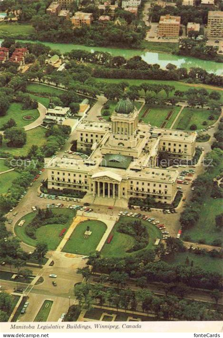 Winnipeg Manitoba USA Manitoba Legislative building Fliegeraufnahme