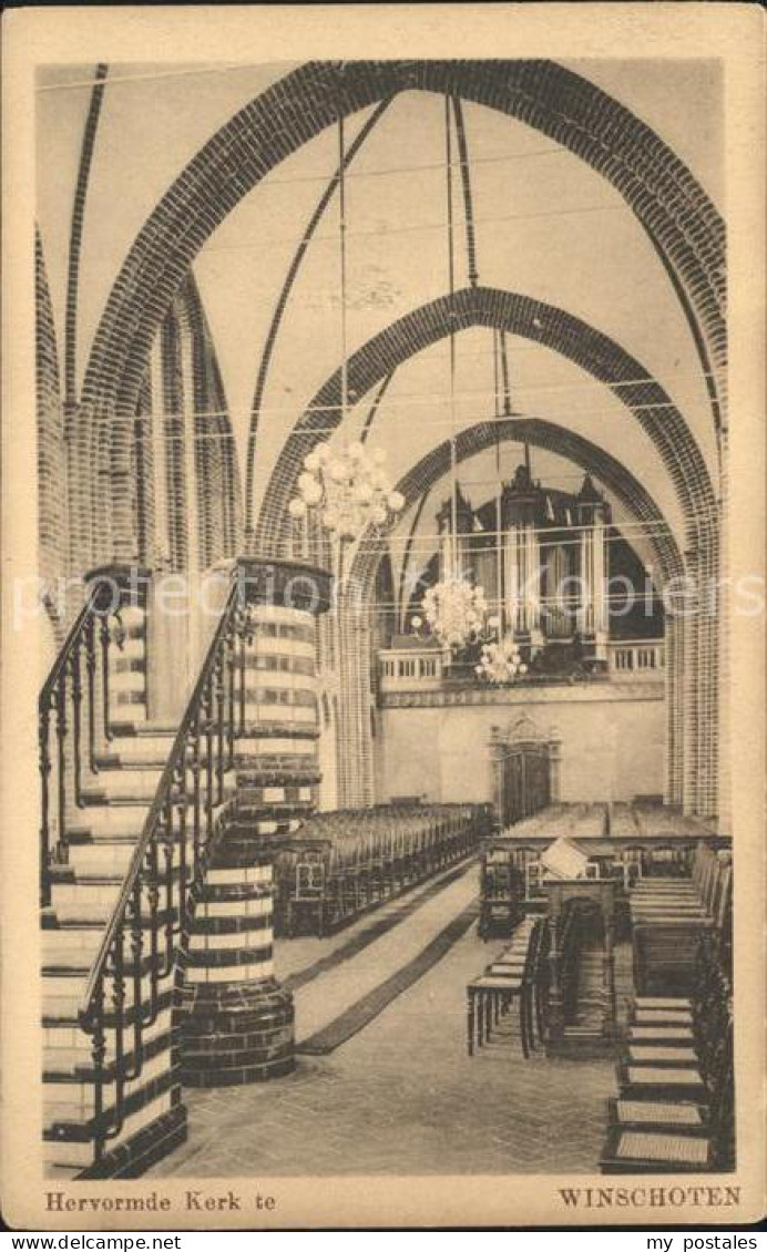 Winschoten Interieur Hervormde Kerk Kirche