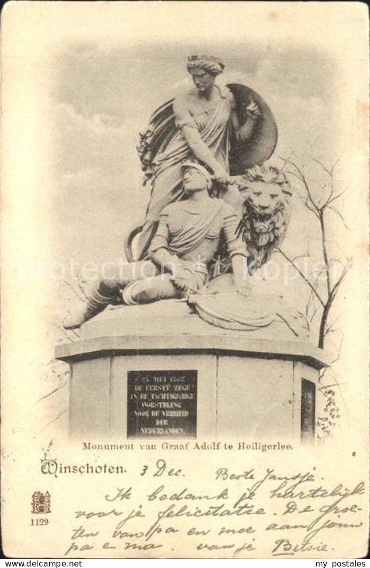 Winschoten Monument van Graaf Adolf te Heiligerlee Denkmal Skulptur