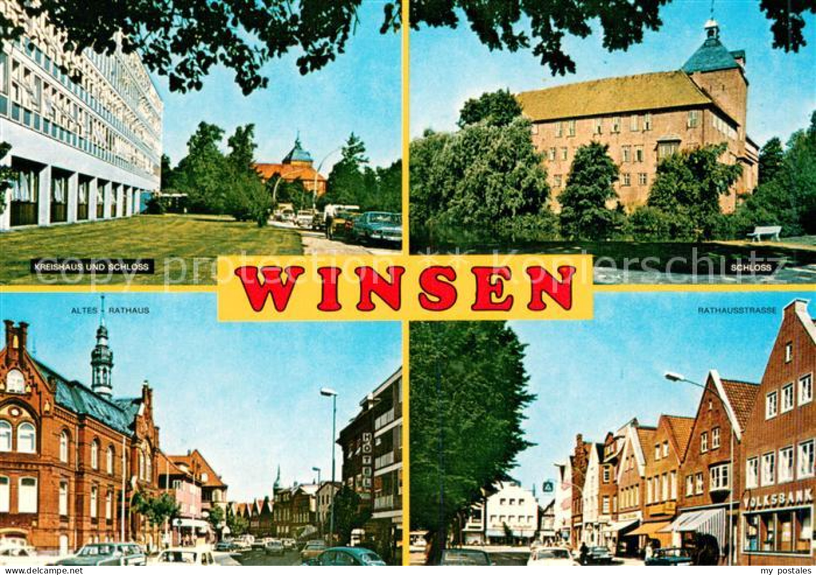 Winsen Luhe Kreishaus mit Schloss Altes Rathaus Rathausstrasse