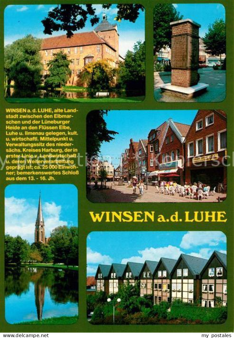 Winsen Luhe Schloss Monument Fussgaengerzone Kirche Teich