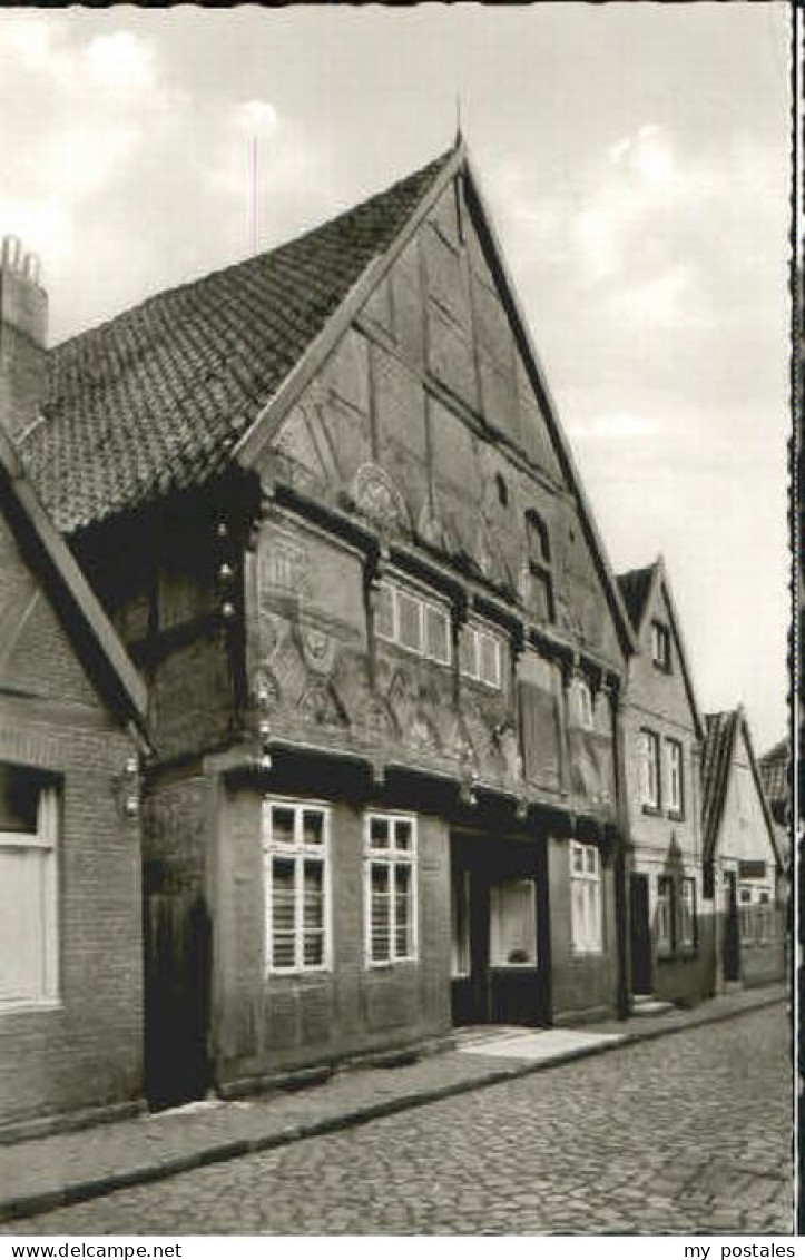 Winsen Luhe Winsen Blaufaerberhaus ungelaufen ca. 1955
