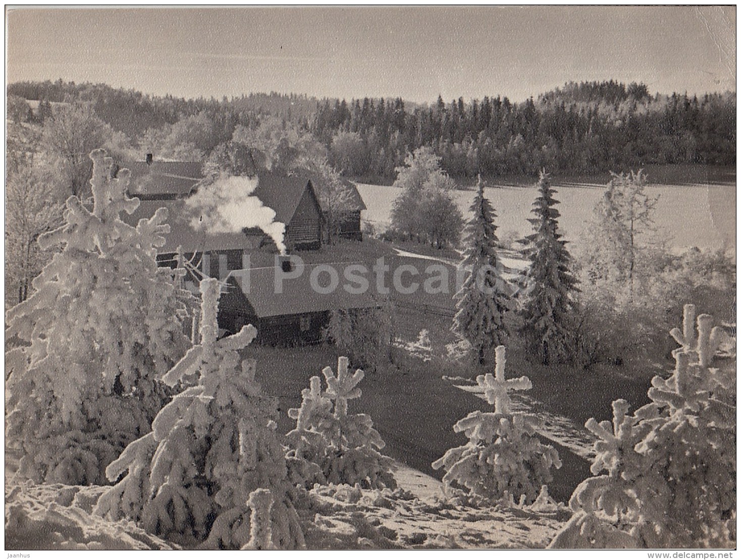 Winter In South Estonia - farm houses - 1967 - Estonia USSR - used