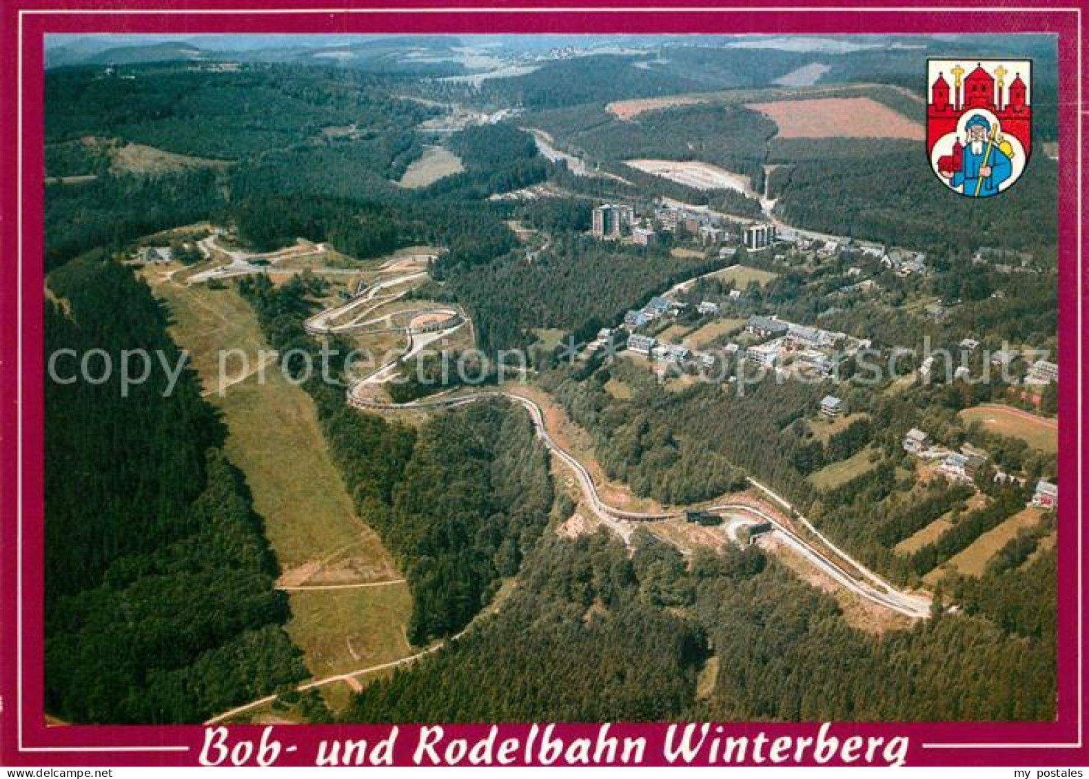 Winterberg Hochsauerland Bergrestaurant Bobhaus Winterberg Fliegeraufnahme