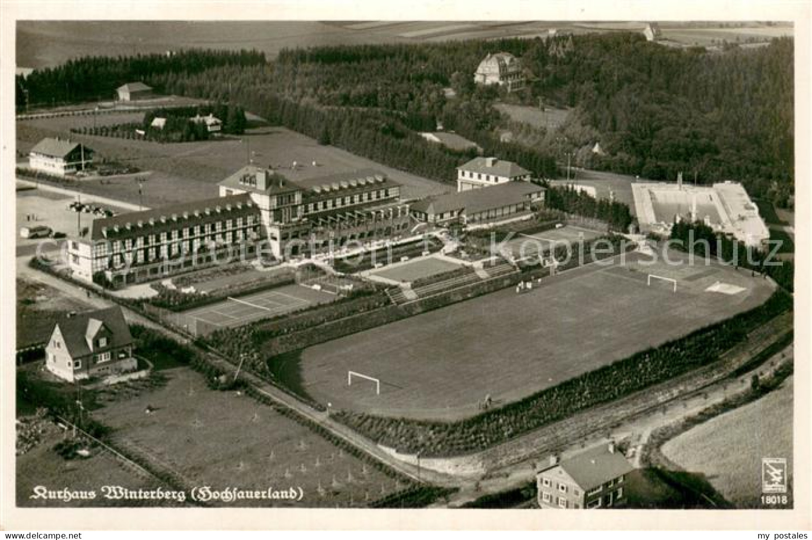 Winterberg Hochsauerland Kurhaus Winterberg Fliegeraufnahme
