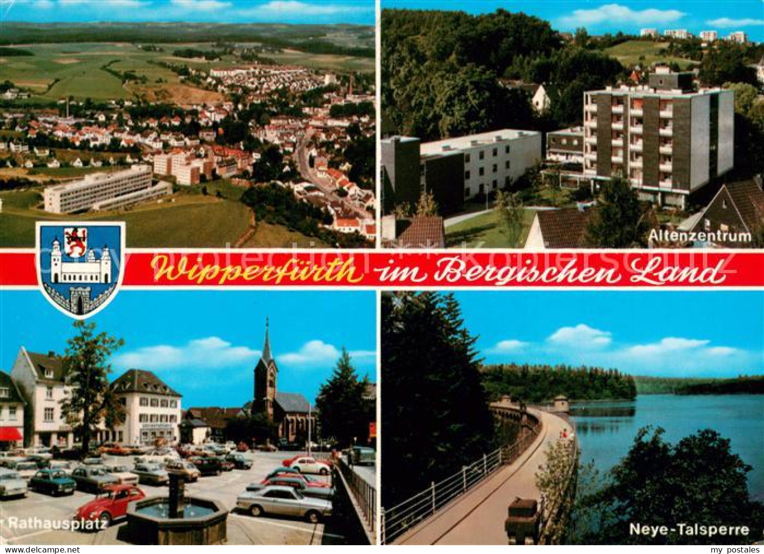 Wipperfuerth Bergisches Land Fliegeraufnahme Altenzentrum Rathausplatz Neye Tals