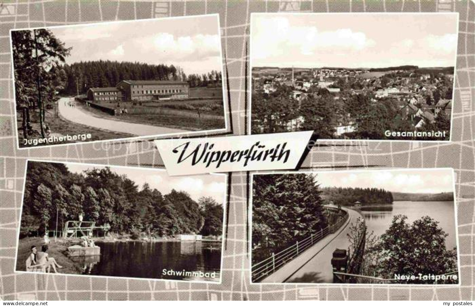Wipperfuerth Oberbergischer-Kreis NRW Jugendherberge Gesamtansicht Schwimmbad Ne