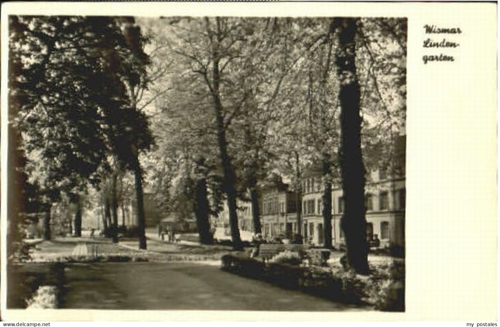 Wismar Mecklenburg Vorpommern Wismar Lindengarten x 1958