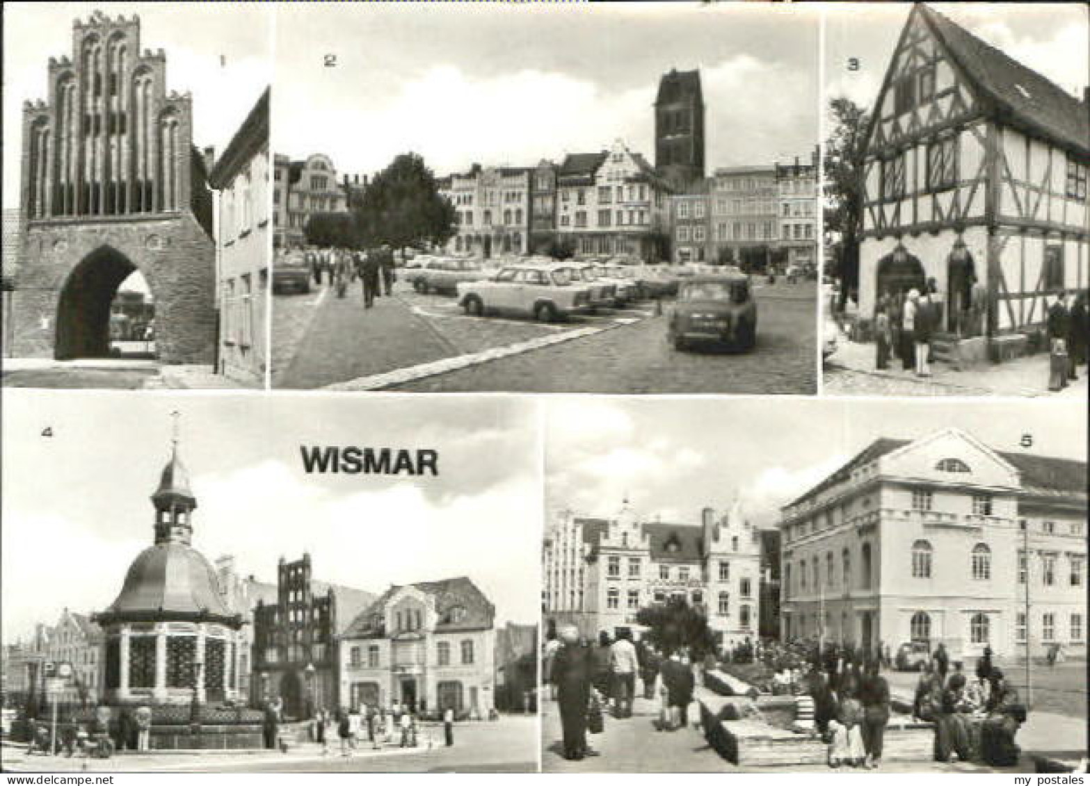 Wismar Mecklenburg Vorpommern Wismar Tor Markt  x 1986