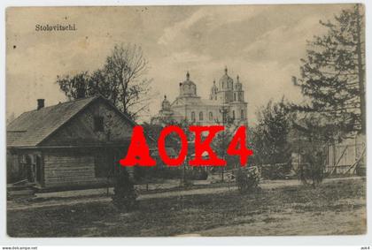 STOLOVITSCHI Kirche Ostfront Feldpost 1916 Belarus Weissrussland Baranowicze Baranawitschy