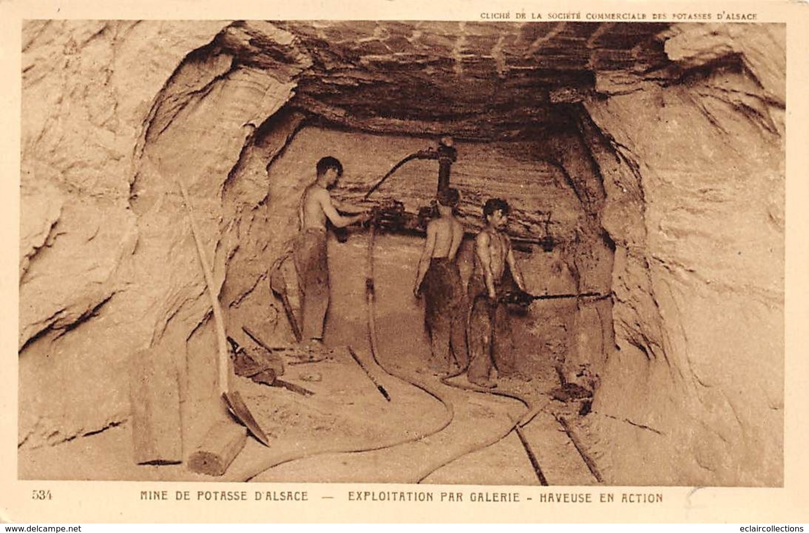 Wittenheim        68     Mines de potasse .Haveuse en action     (voir scan)