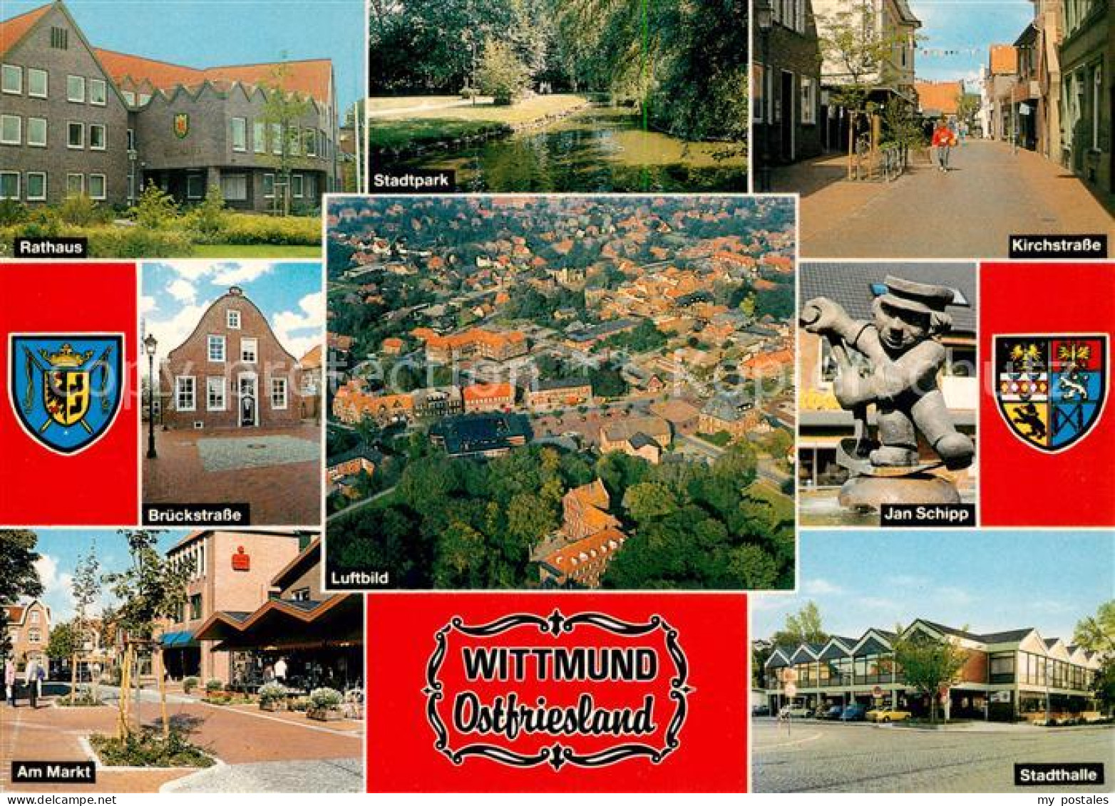 Wittmund Rathaus Stadtpark Kirchstrasse Brueckstrasse Markt Jan Schipp Stadthall