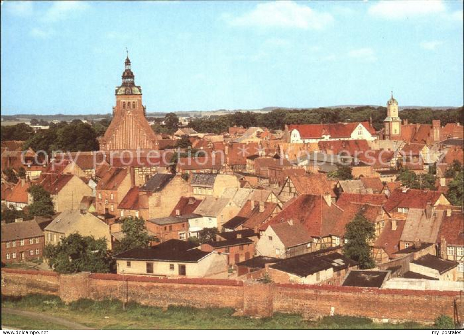Wittstock Blick ueber die Altstadt
