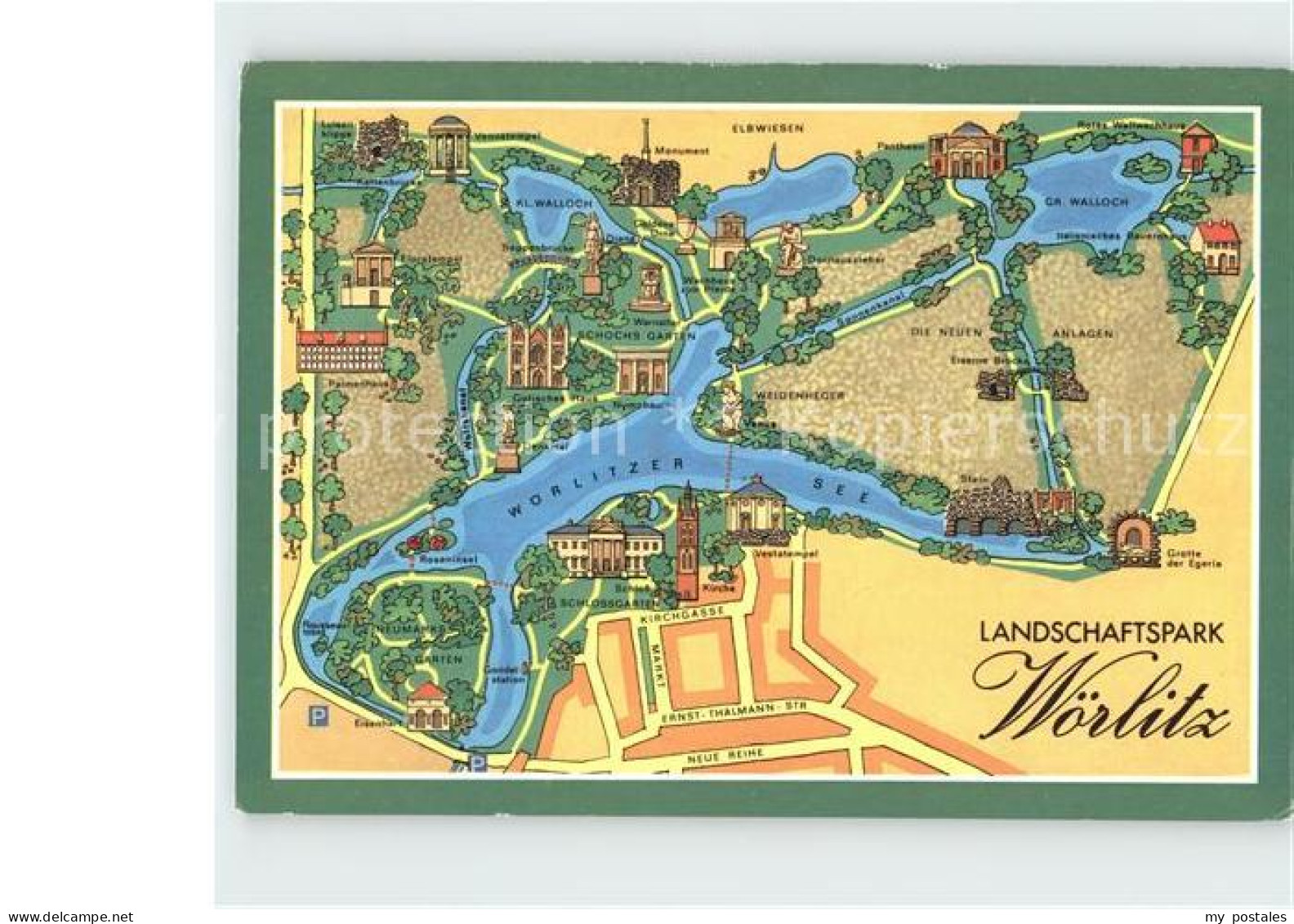 Woerlitz Landschaftspark Illustration