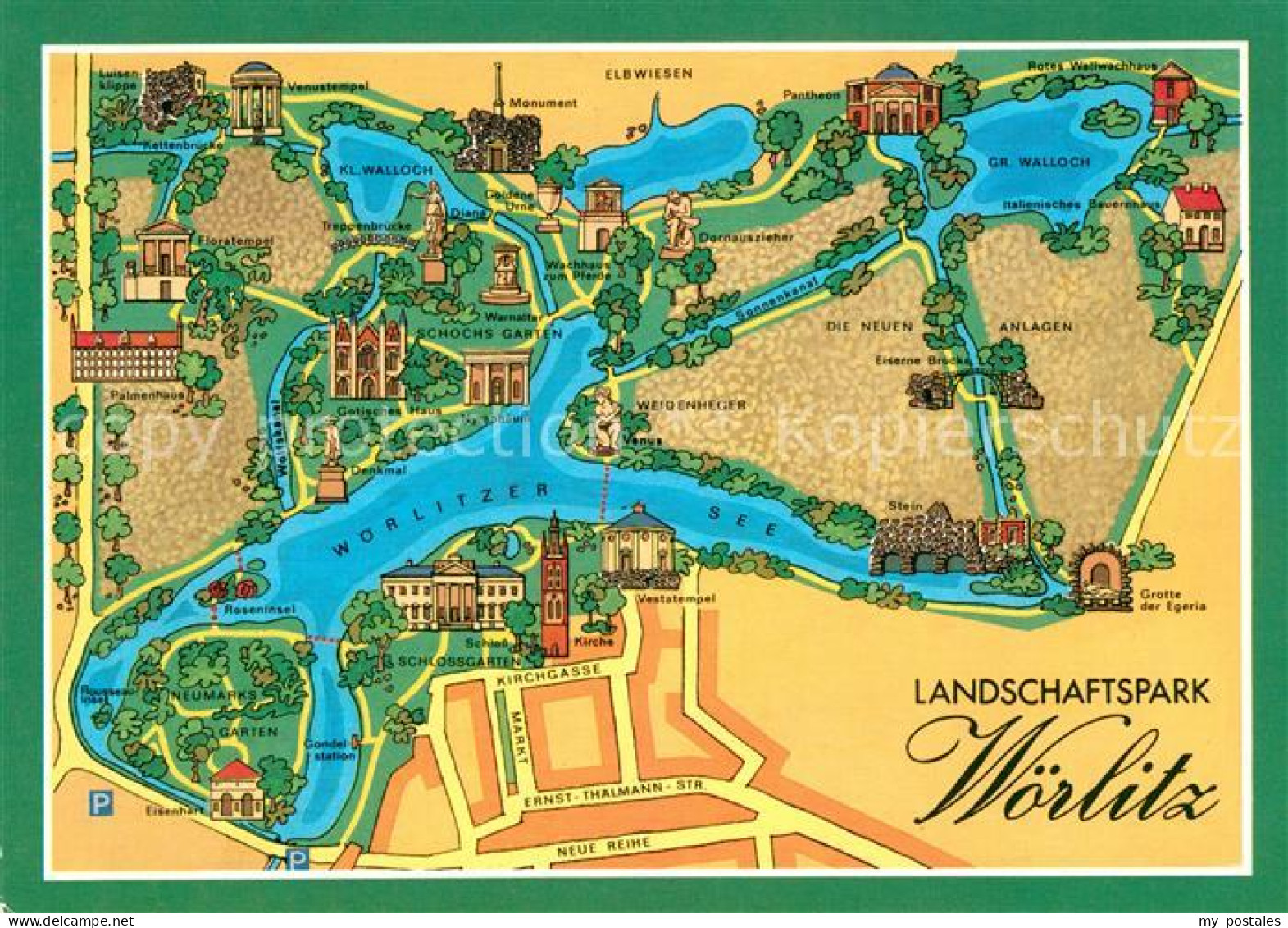 Woerlitz Landschaftspark Karte