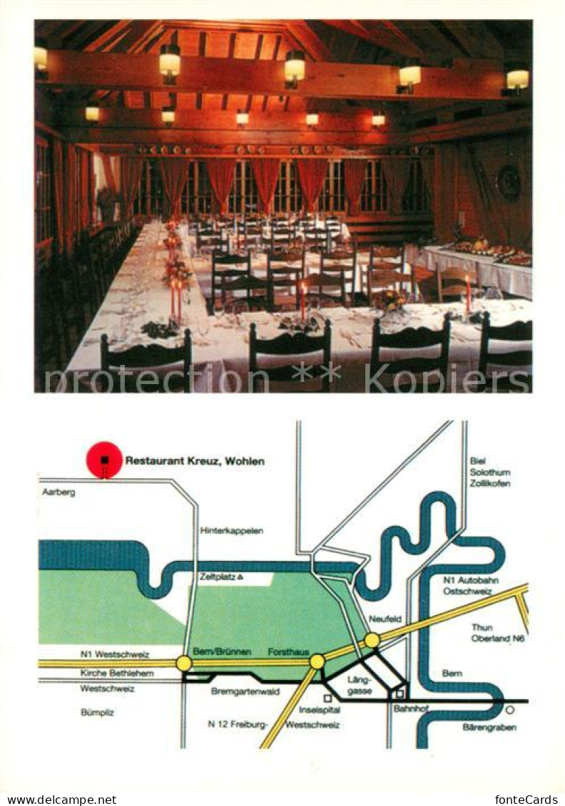 Wohlen BE Restaurant Kreuz Festsaal Rechnung