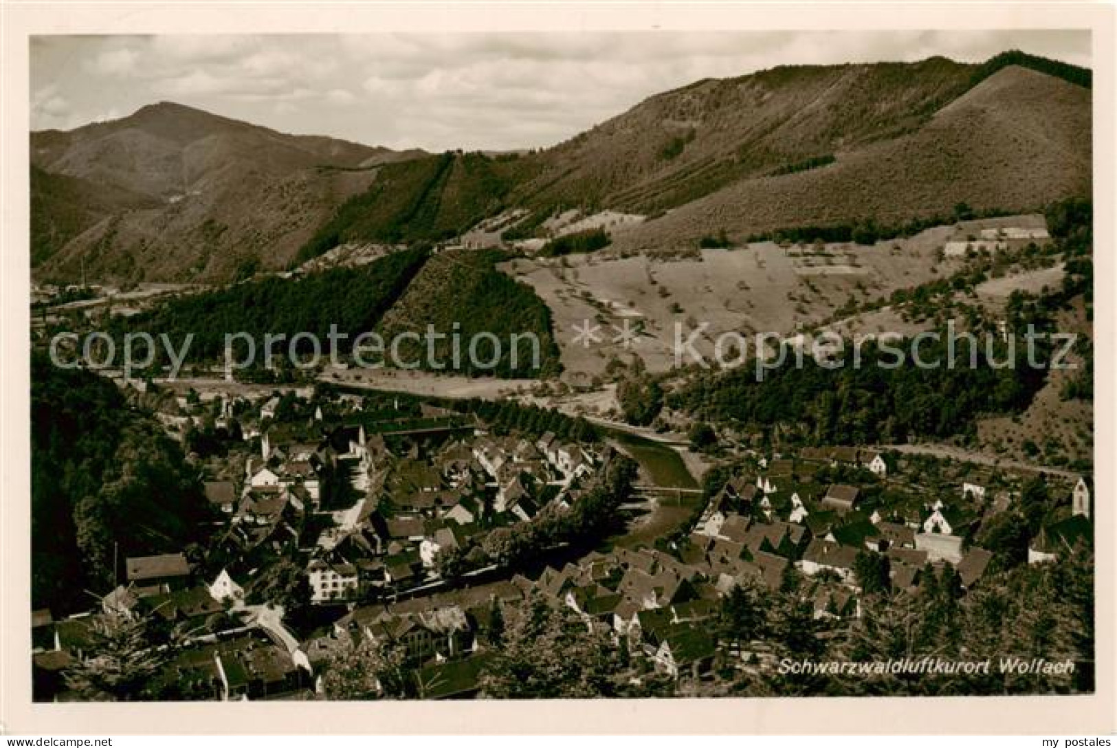 Wolfach Schwarzwald BW Fliegeraufnahme