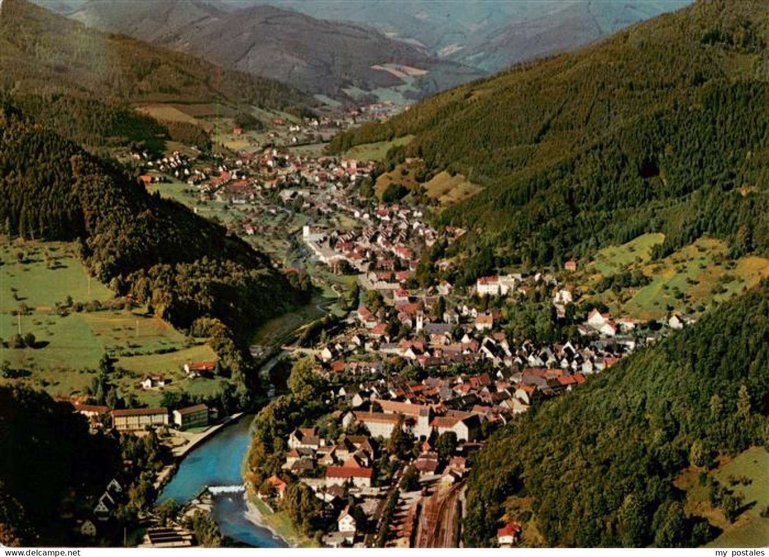 Wolfach Schwarzwald Fliegeraufnahme