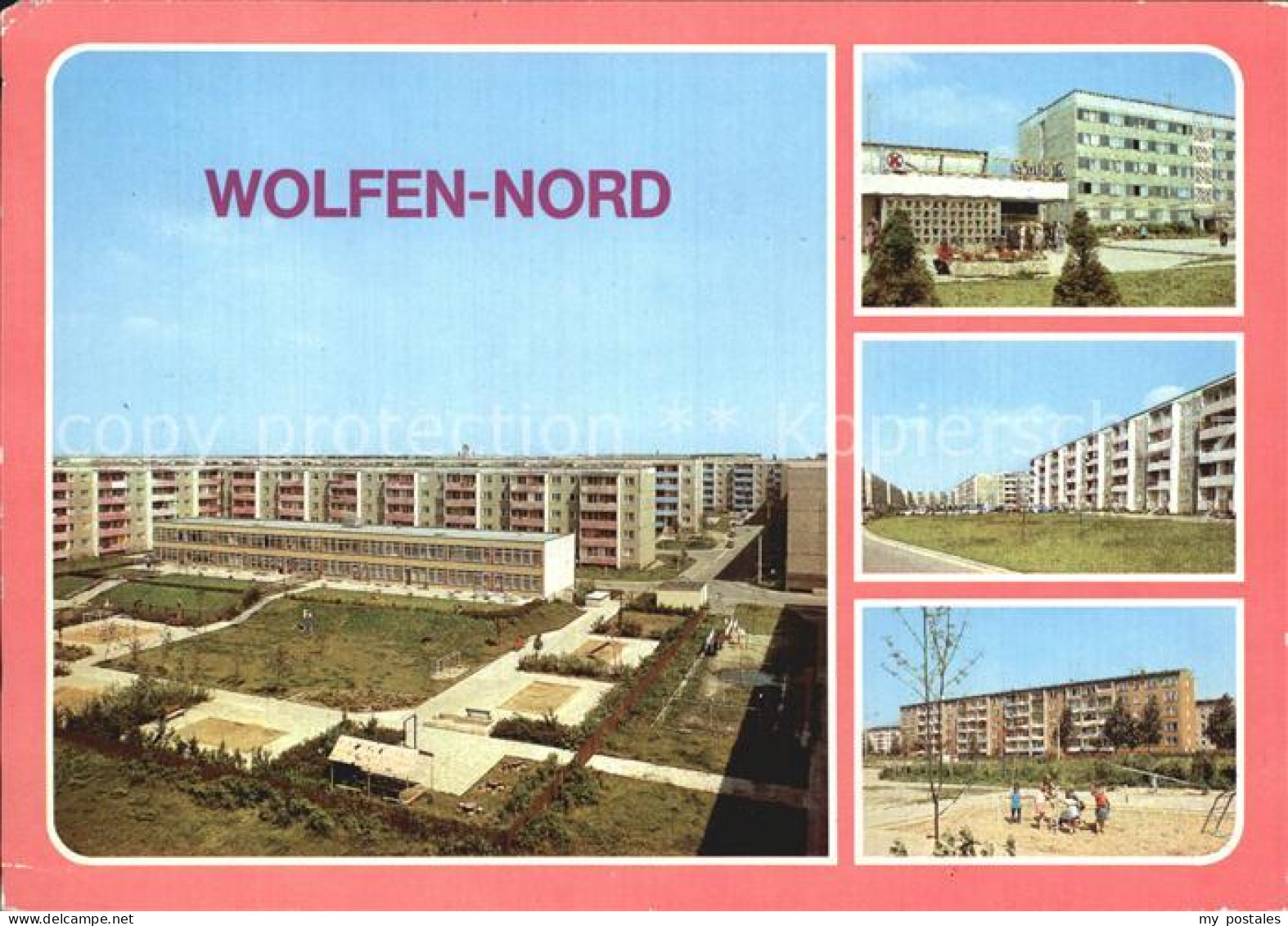 Wolfen Bitterfeld  Kaufhalle Altersheim Strasse der Jugend