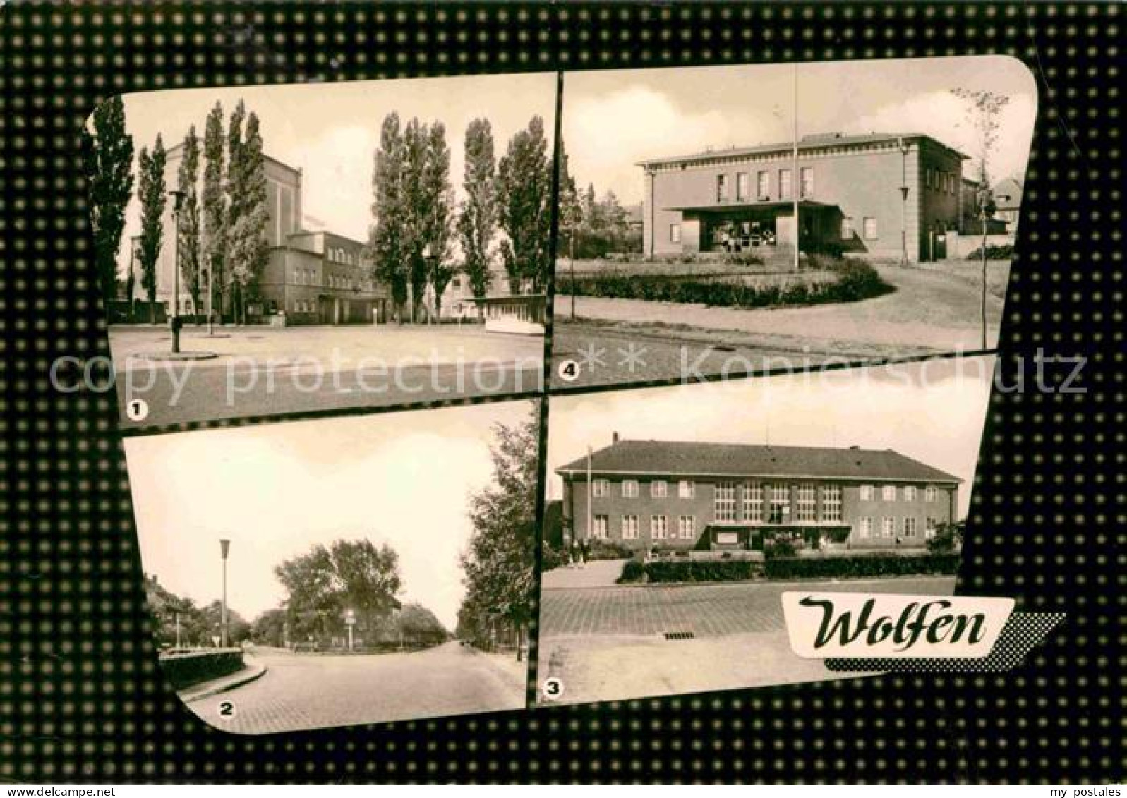 Wolfen Bitterfeld  Theater der Werktaetigen Leipziger Strasse Bahnhof Filmtheate