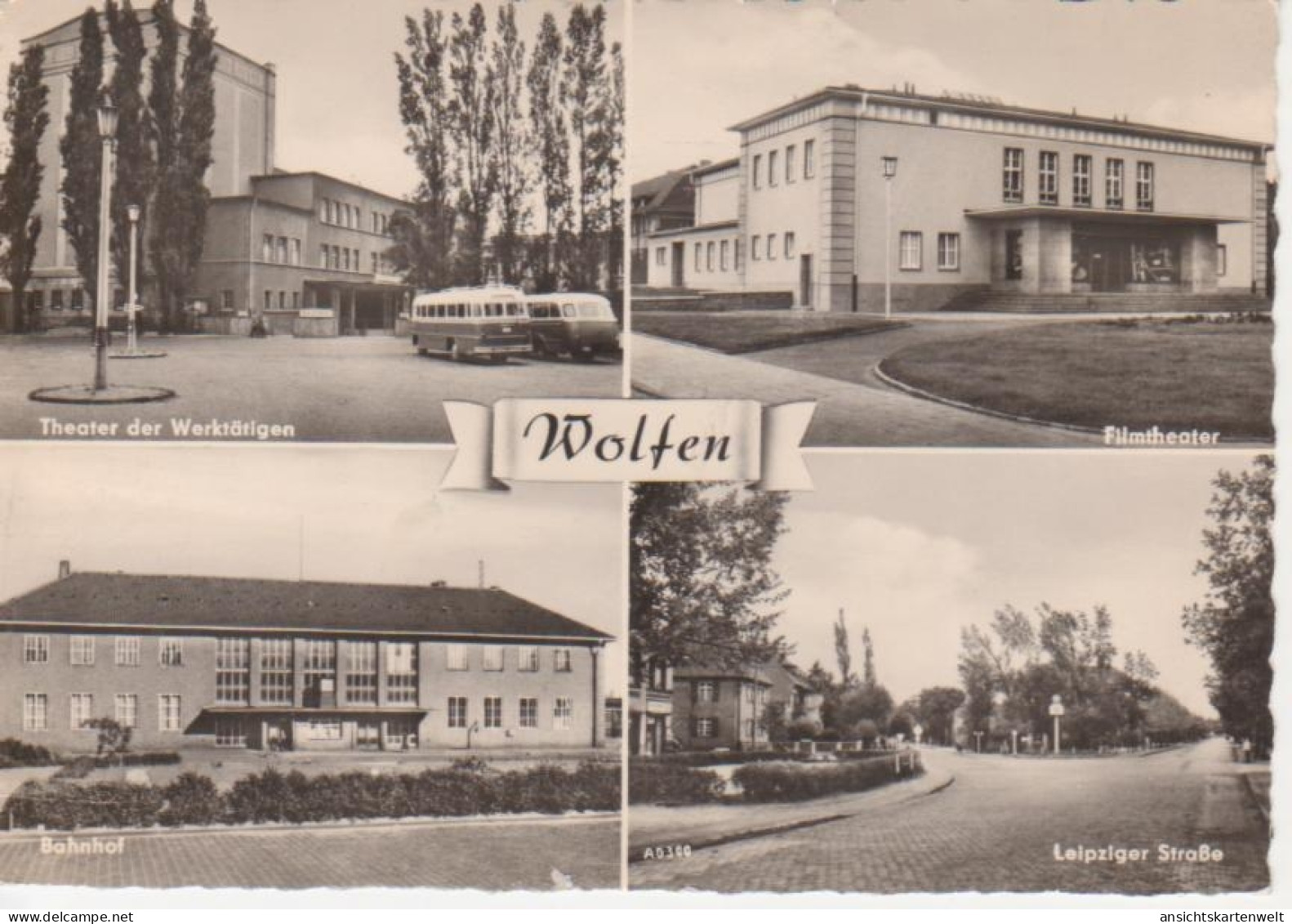 Wolfen Theater Bahnhof Leipziger Straße gl1962 #91.969