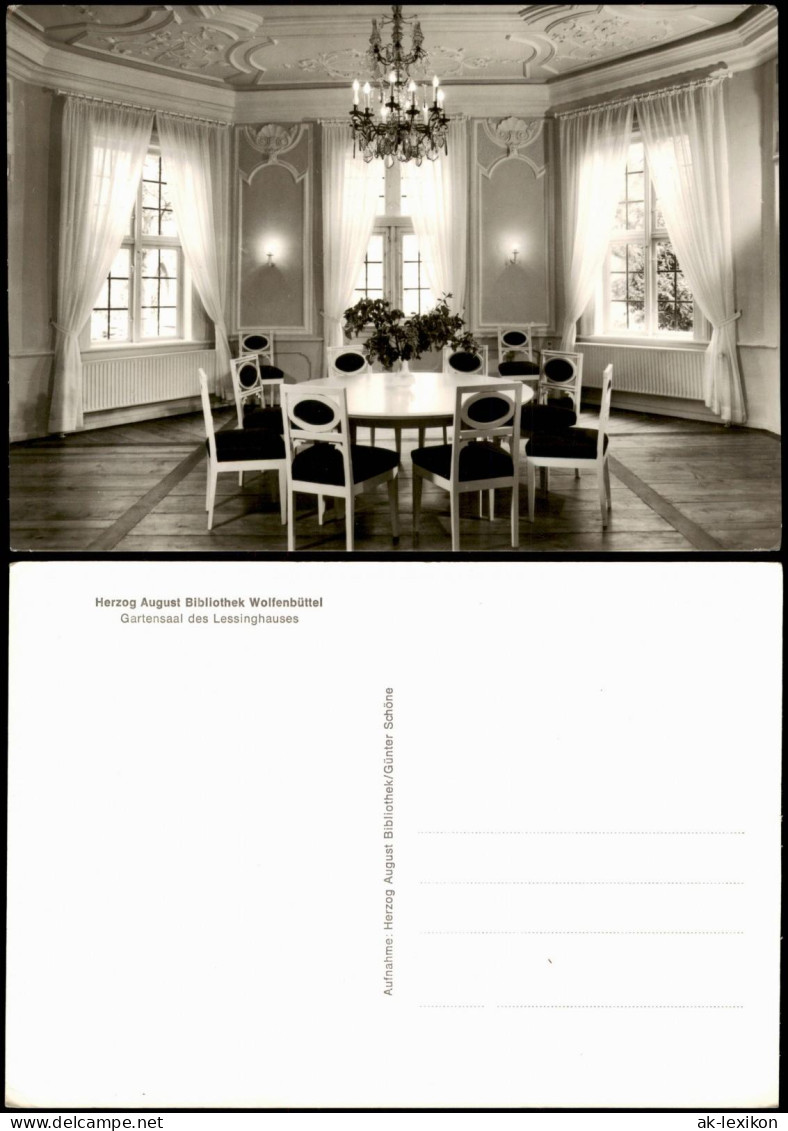 Wolfenbüttel Gartensaal des Lessinghauses Bibliothek Wolfenbüttel 1960