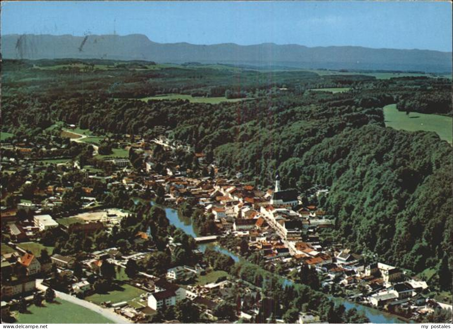 Wolfratshausen Panorama mit Loisach
