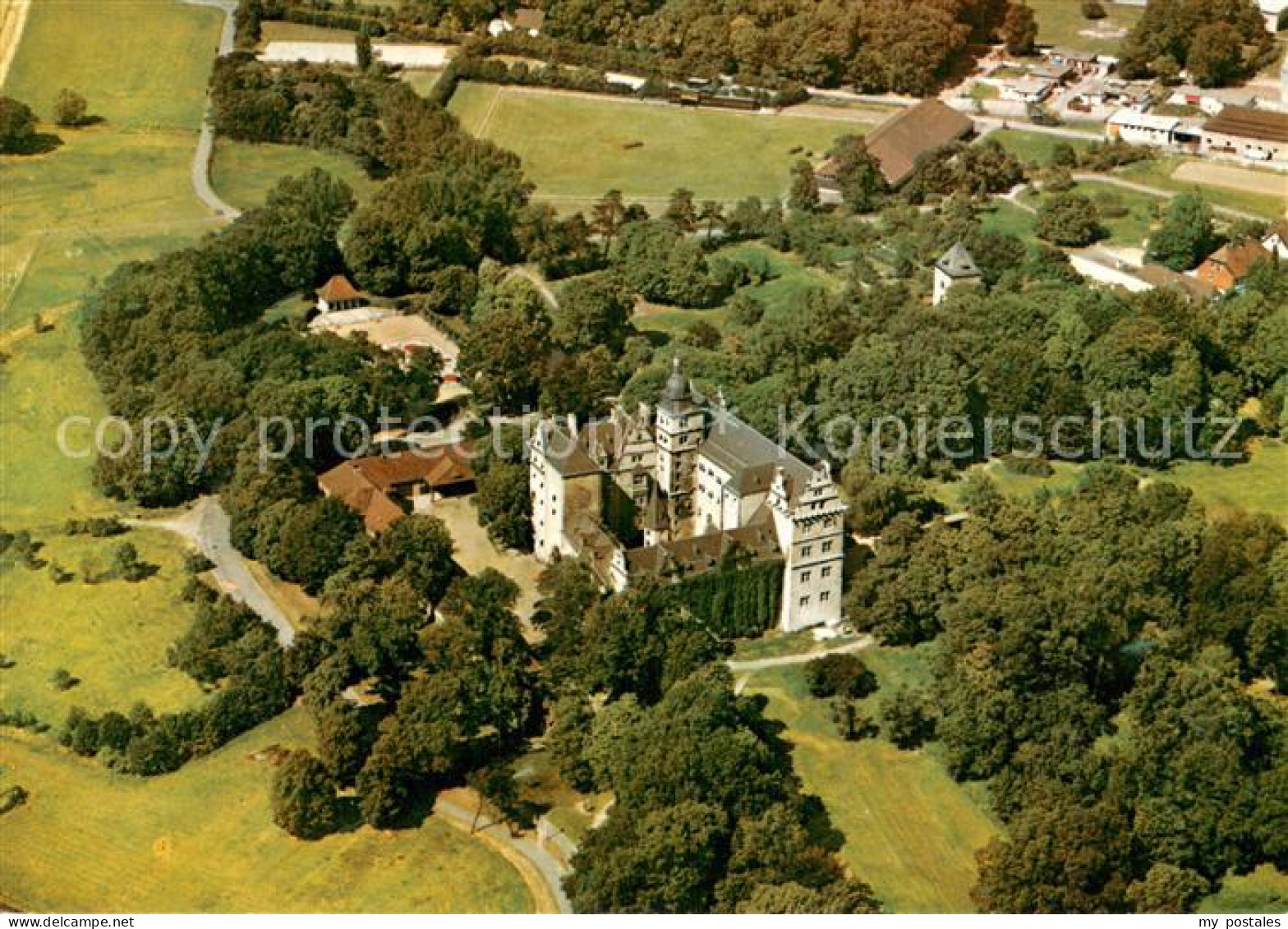 Wolfsburg Fliegeraufnahme Wolfsburg-Schloss