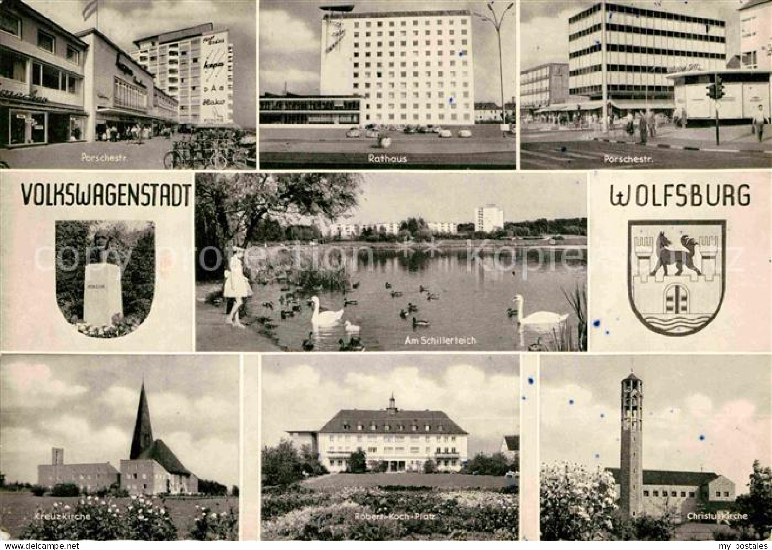 WOLFSBURG Niedersachsen Rathaus Porschestrasse Christuskirche