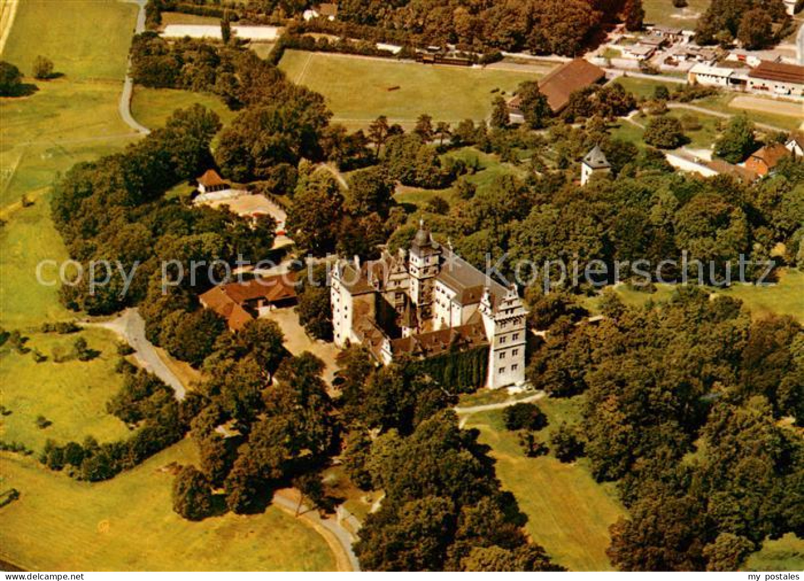 WOLFSBURG Niedersachsen Schloss Fliegeraufnahme