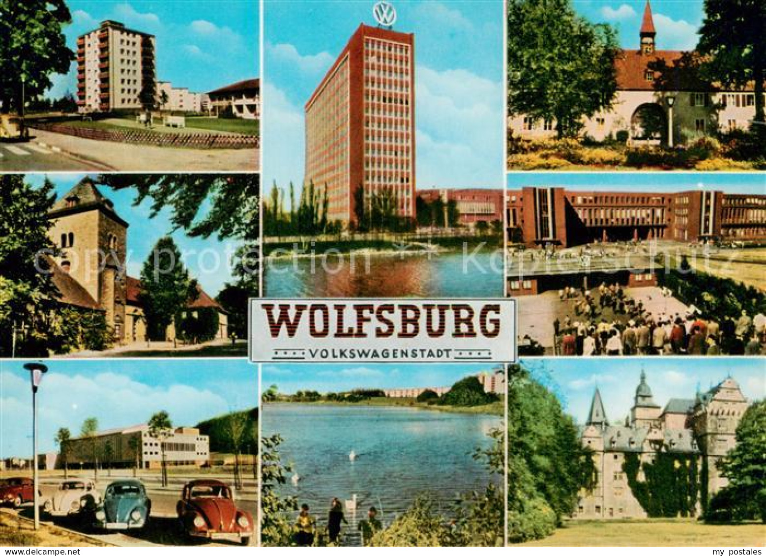 WOLFSBURG Niedersachsen Volkswagenstadt Teilansichten Schloss