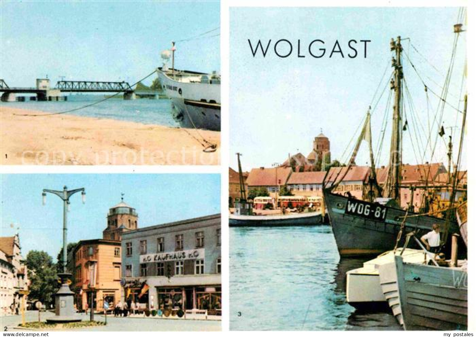 Wolgast Mecklenburg-Vorpommern Dampferanlegestelle Platz der Jugend Hafen