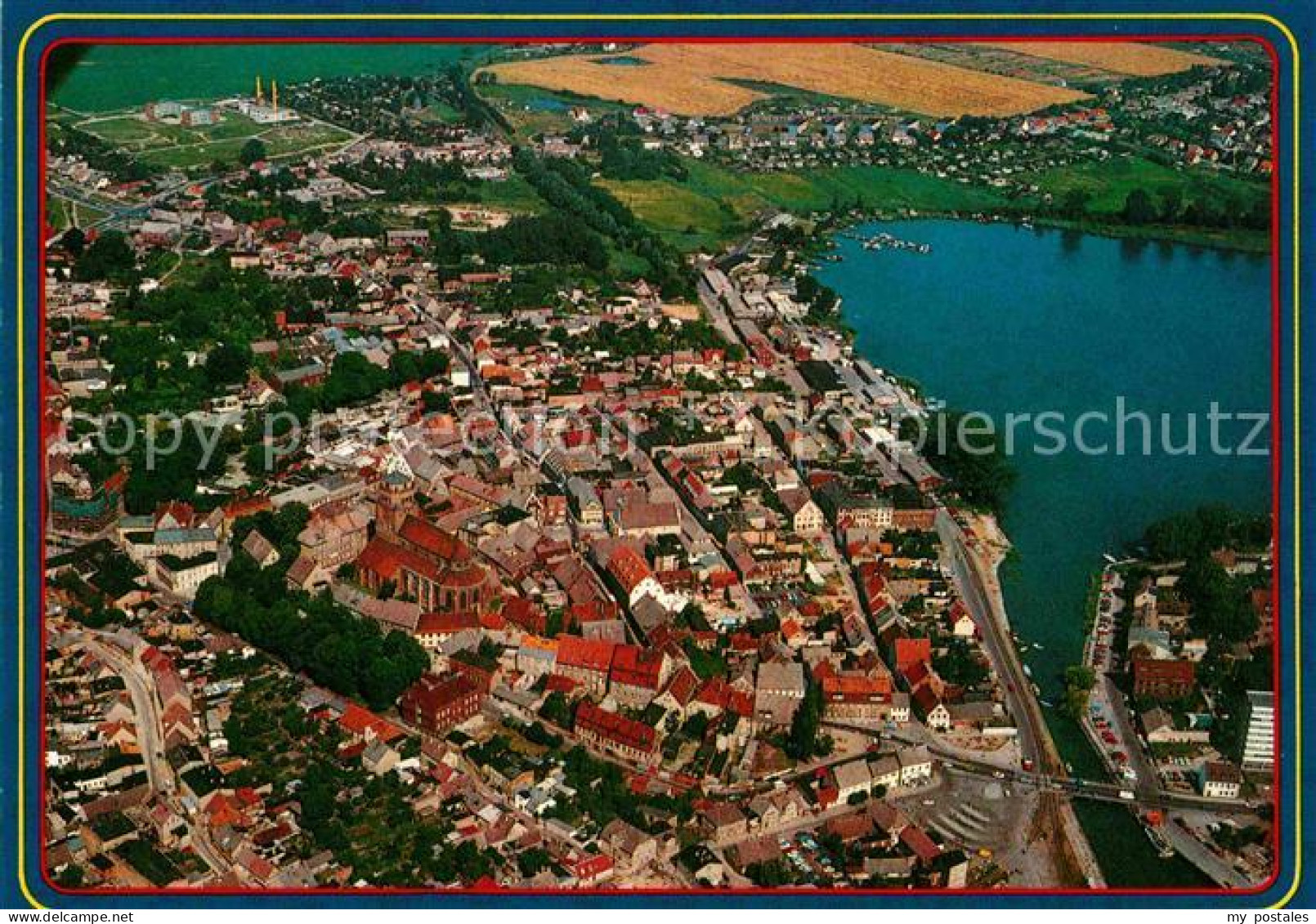 Wolgast Mecklenburg-Vorpommern Fliegeraufnahme