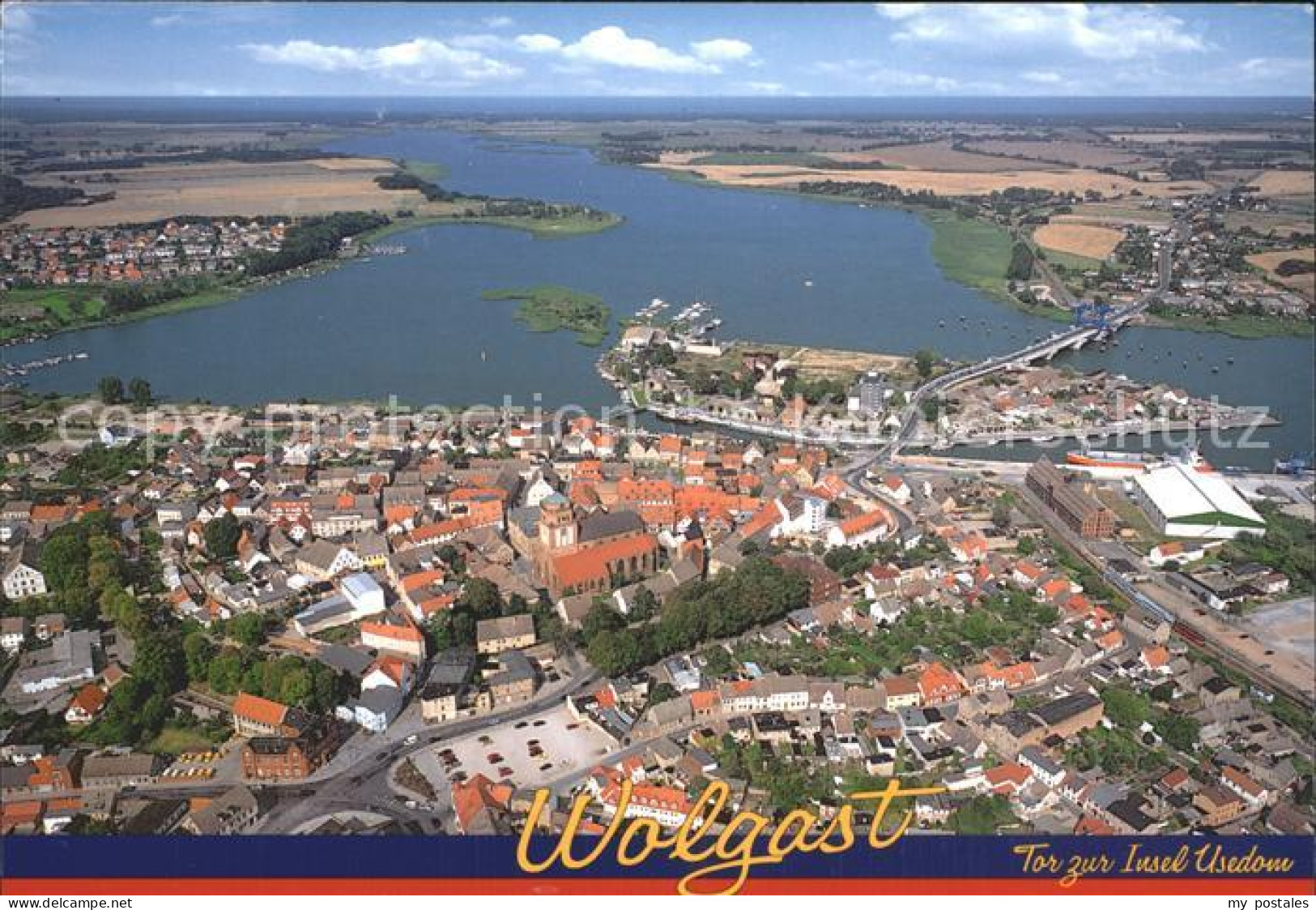 Wolgast Mecklenburg-Vorpommern Fliegeraufnahme