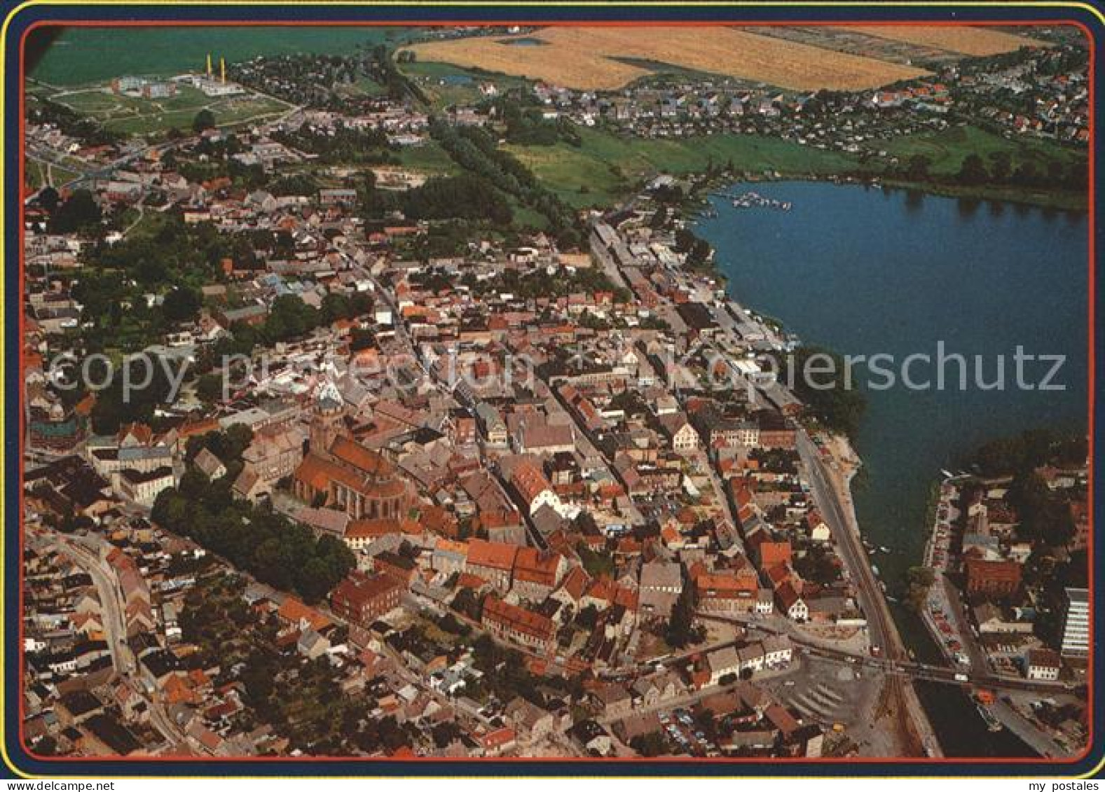 Wolgast Mecklenburg-Vorpommern Fliegeraufnahme