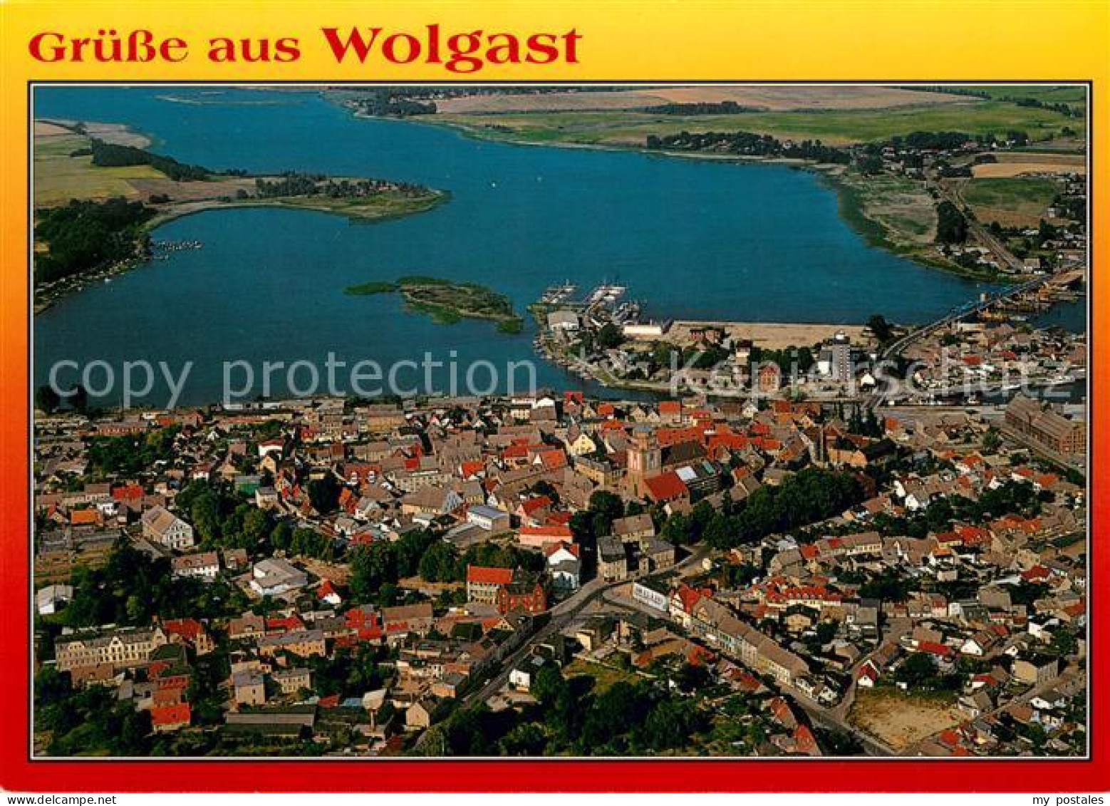 Wolgast Mecklenburg-Vorpommern Fliegeraufnahme