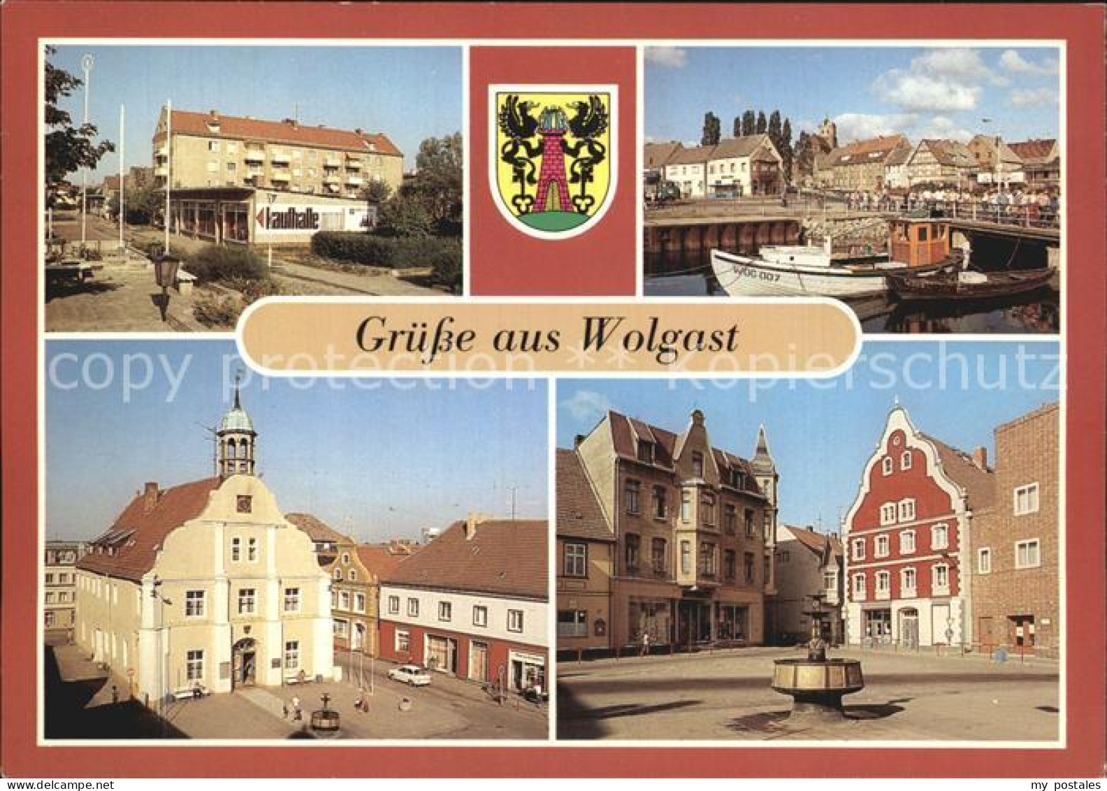 Wolgast Mecklenburg-Vorpommern Rathaus Karl Liebknecht Platz