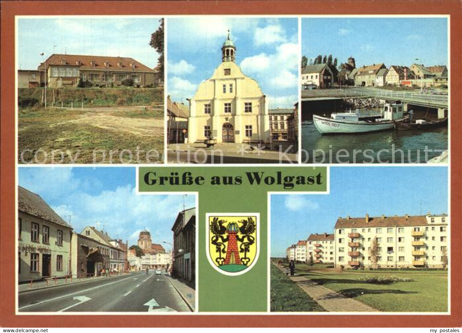 Wolgast Mecklenburg-Vorpommern Rathaus Strasse der Befreiung