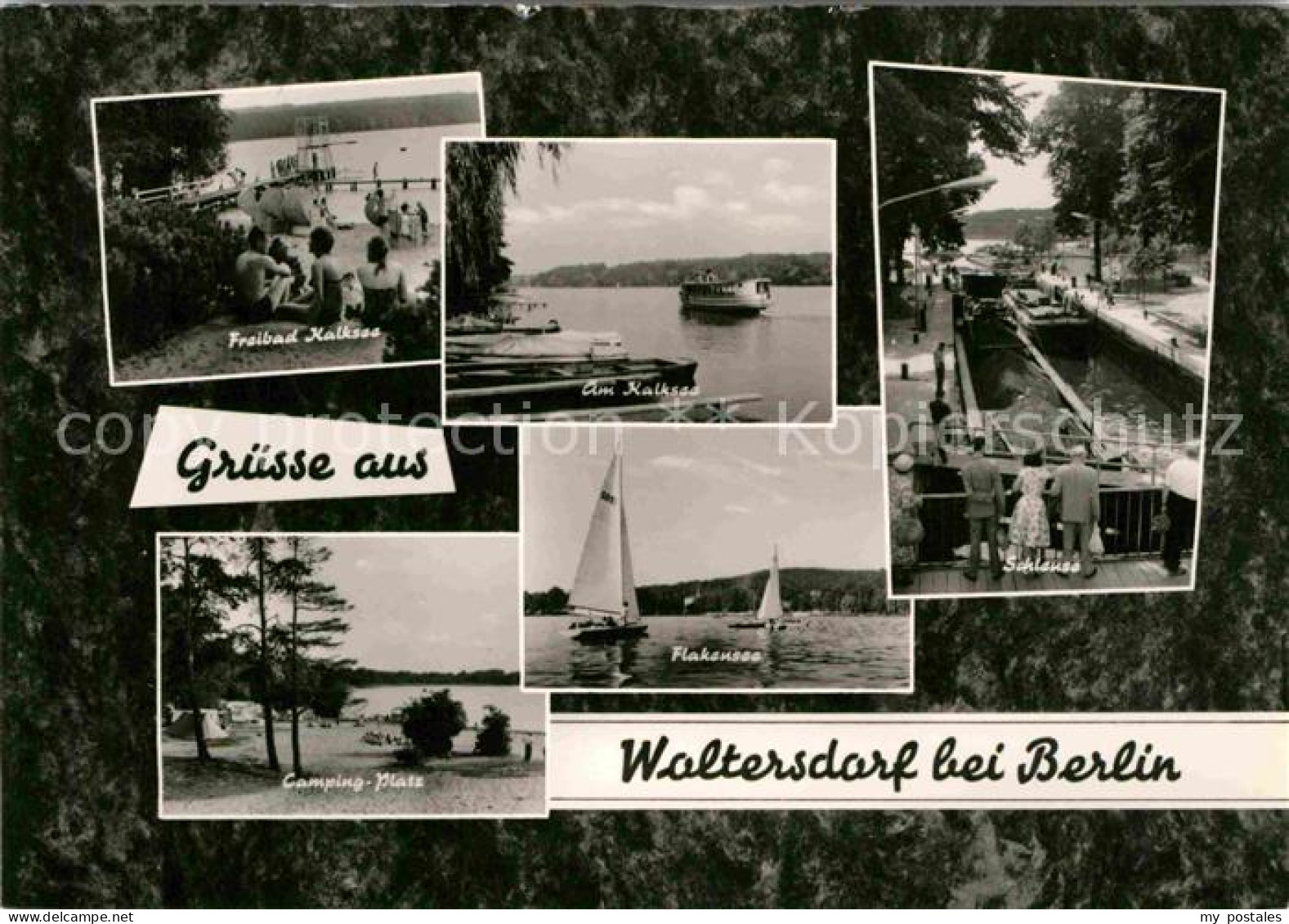 Woltersdorf  Erkner Brandenburg Schleuse Freibad Camping Falkensee