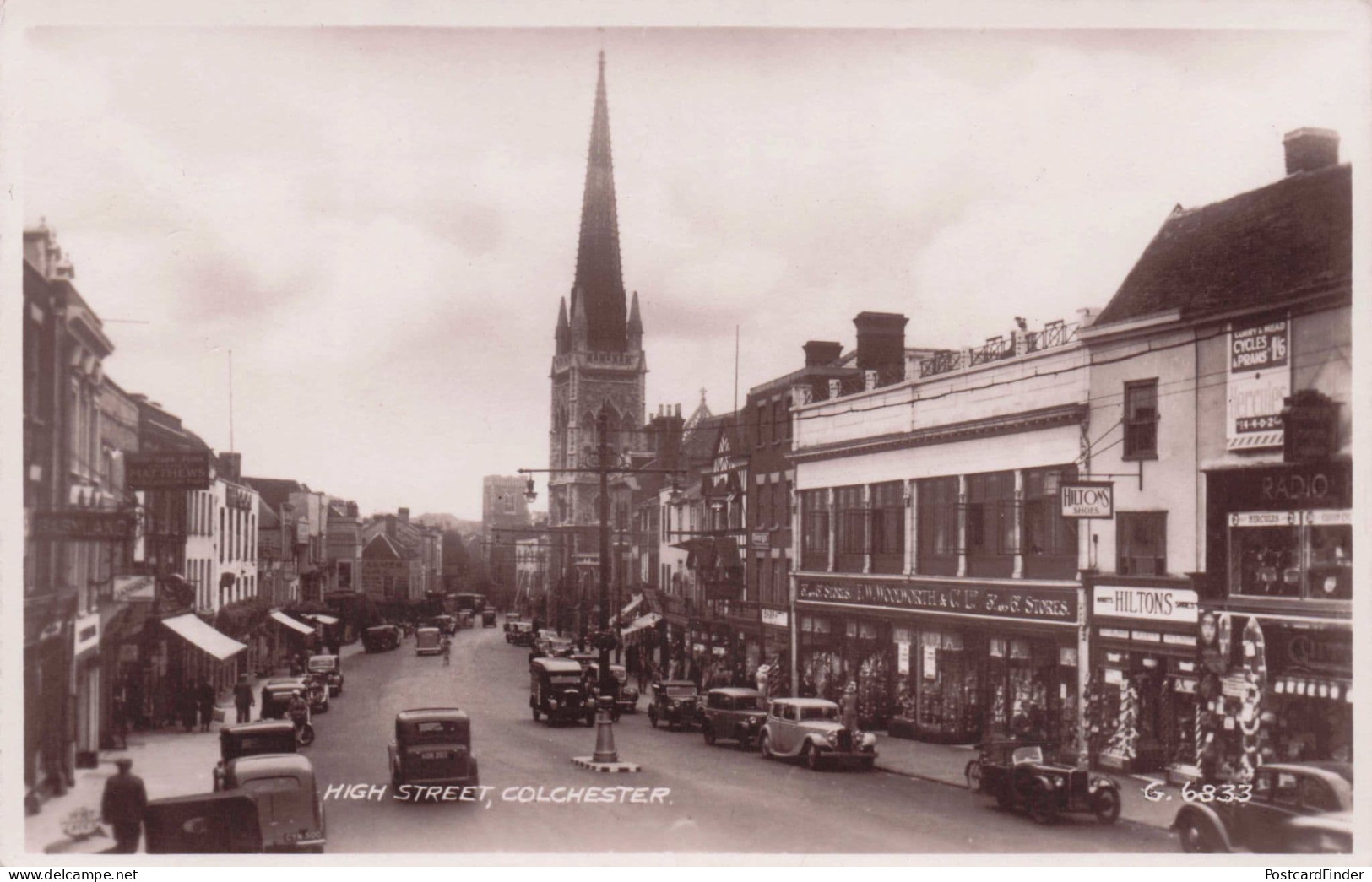 Woolworths Colchester Essex High Street Antique RPC Postcard