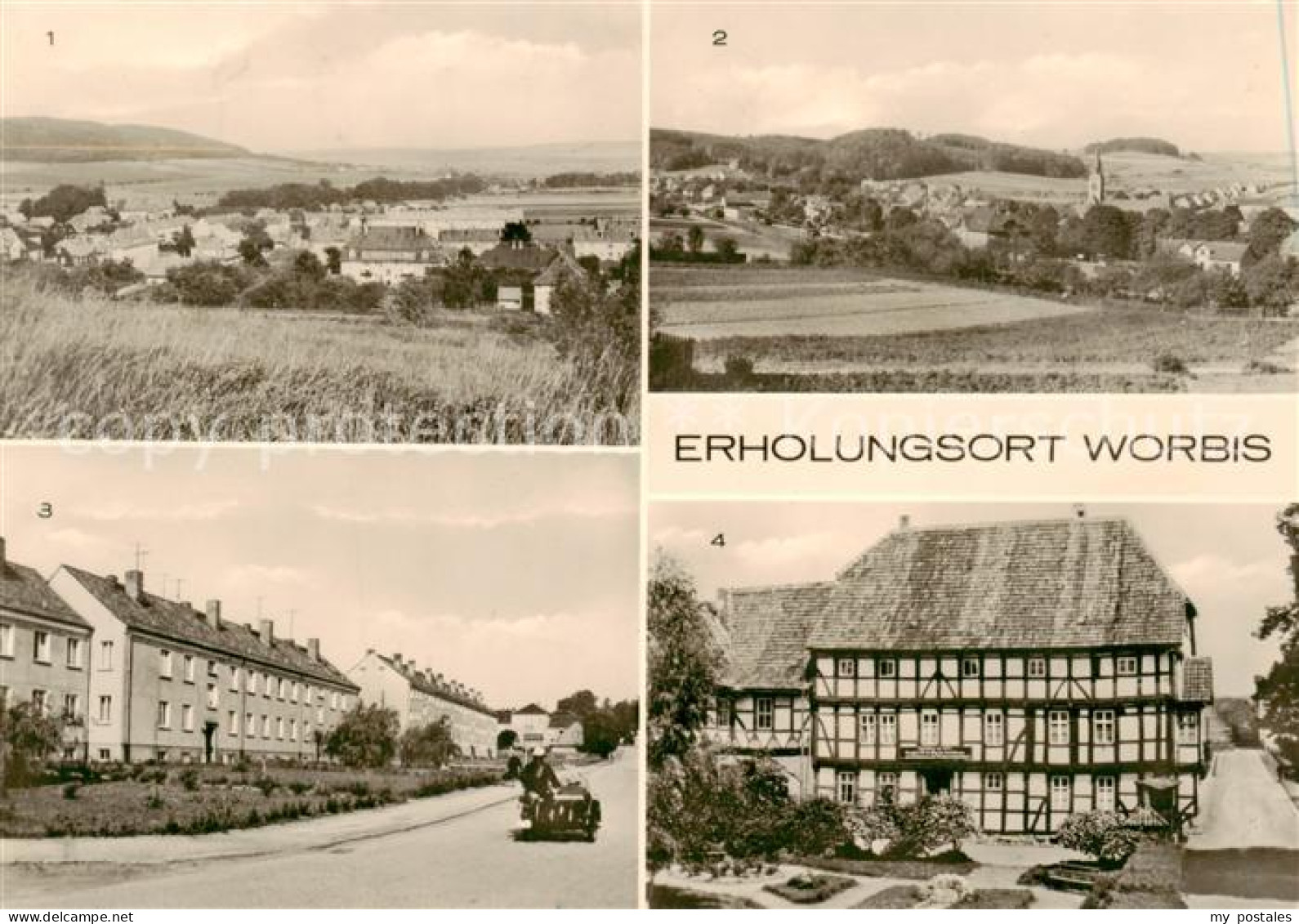 Worbis Eichsfeld Panorama Nordhaeuser Strasse Rathaus