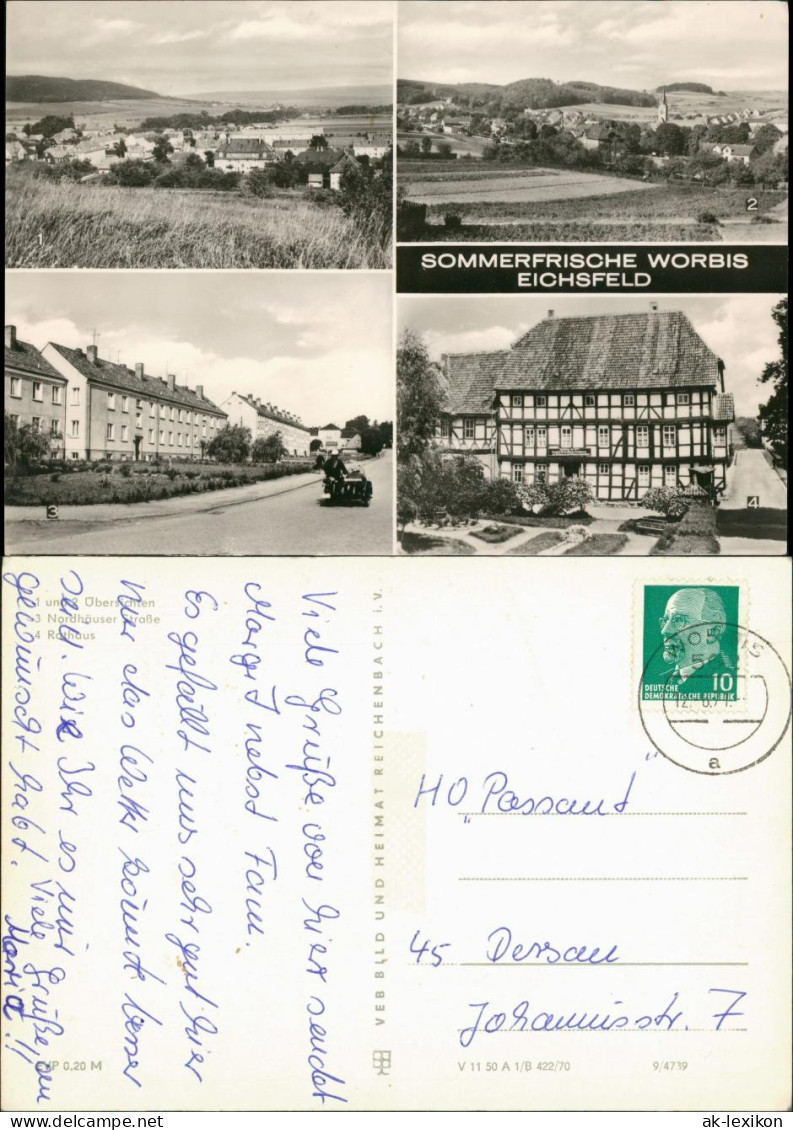 Worbis-Leinefelde-Worbis Umland-Ansichten Eichsfeld DDR Mehrbildkarte 1971/1970