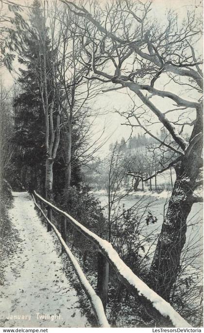 [-10%] MONDE - January Twilight - Carte postale ancienne