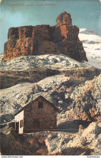 A190 Italy Tofanahuette Punte Marietta Cliff vintage postcard