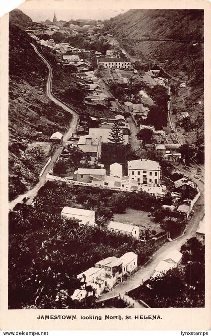 A939 Saint Helena Jamestown looking North RPPC vintage postcard
