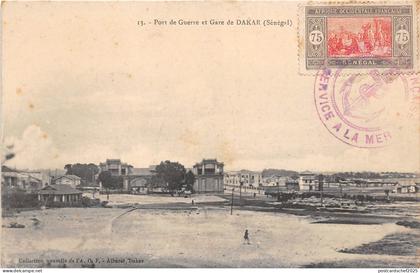 B91665 dakar senegal railway station africa train naval port  train station TCV